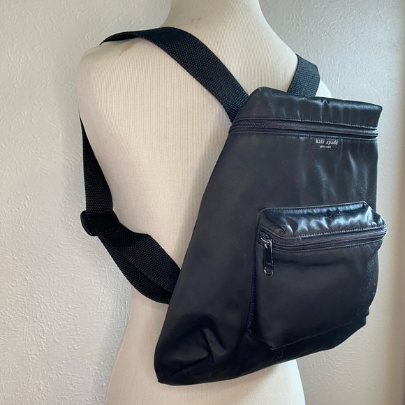 Kate Spade Vinyl Mini Backpack with two pockets - Picture 4 of 8